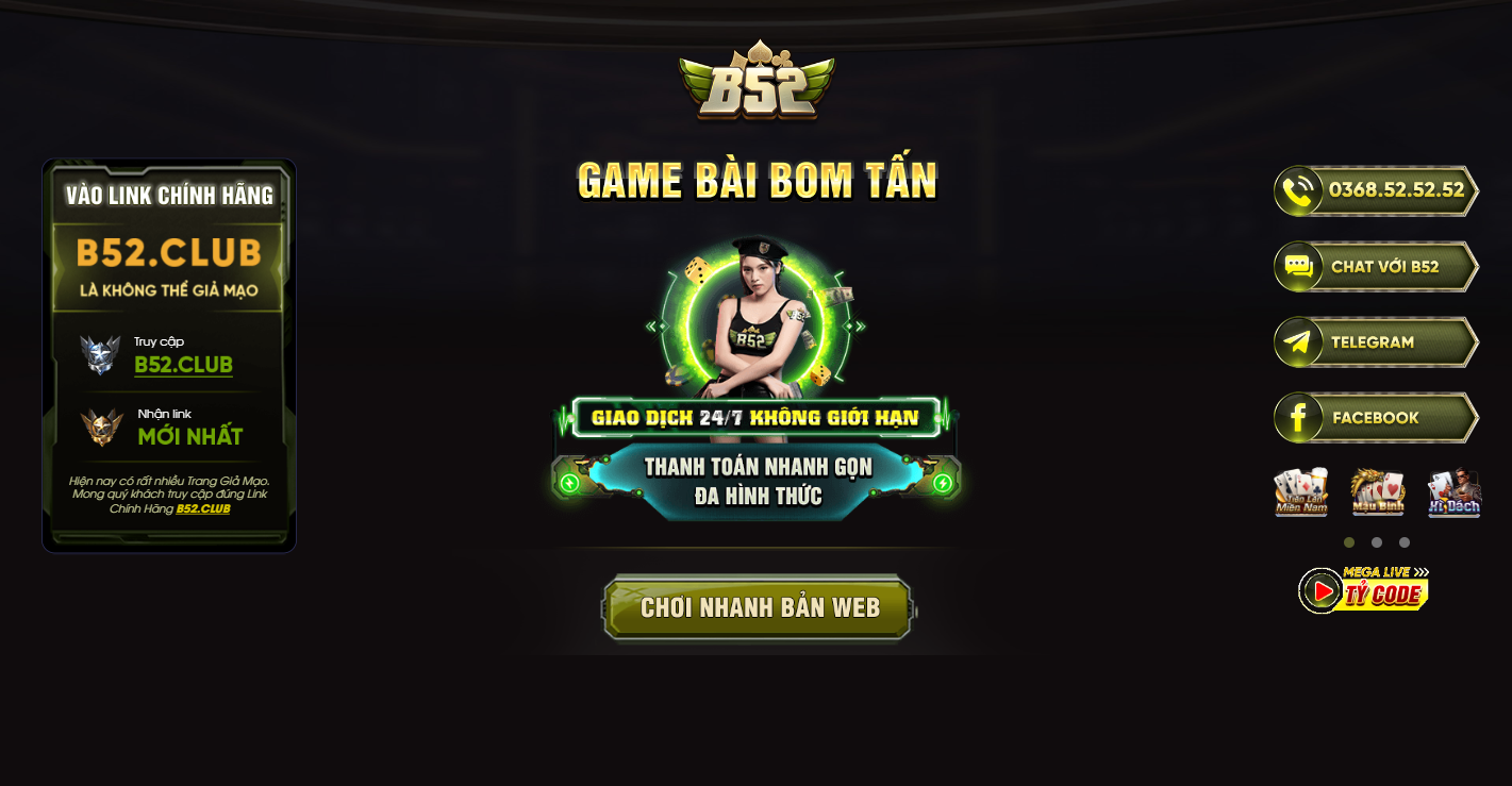 B52 Club - Cổng game bài đổi thưởng hàng đầu tại Châu Á